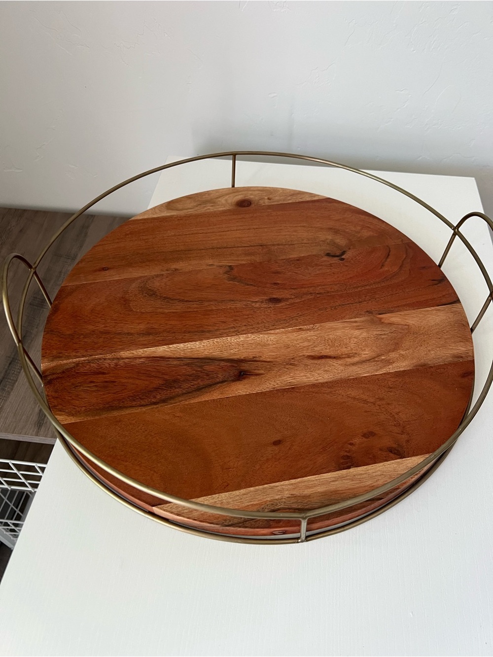 Hearth and Hand with Magnolia 16inch Serving Tray, Decorative Wood Tray